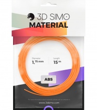 3Dsimo Filament ABS II - oranžová, čierna, biela 15m