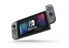 Nintendo Switch console with grey Joy-Con