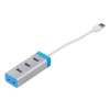 i-tec USB 3.0 Metal HUB 3-Port With Audio Adapter