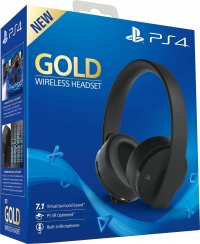 PS4 Gold Wireless Headset Black